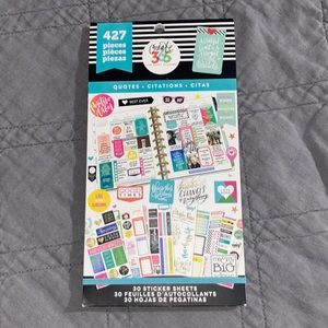 The Happy Planner Quotes Sticker Book